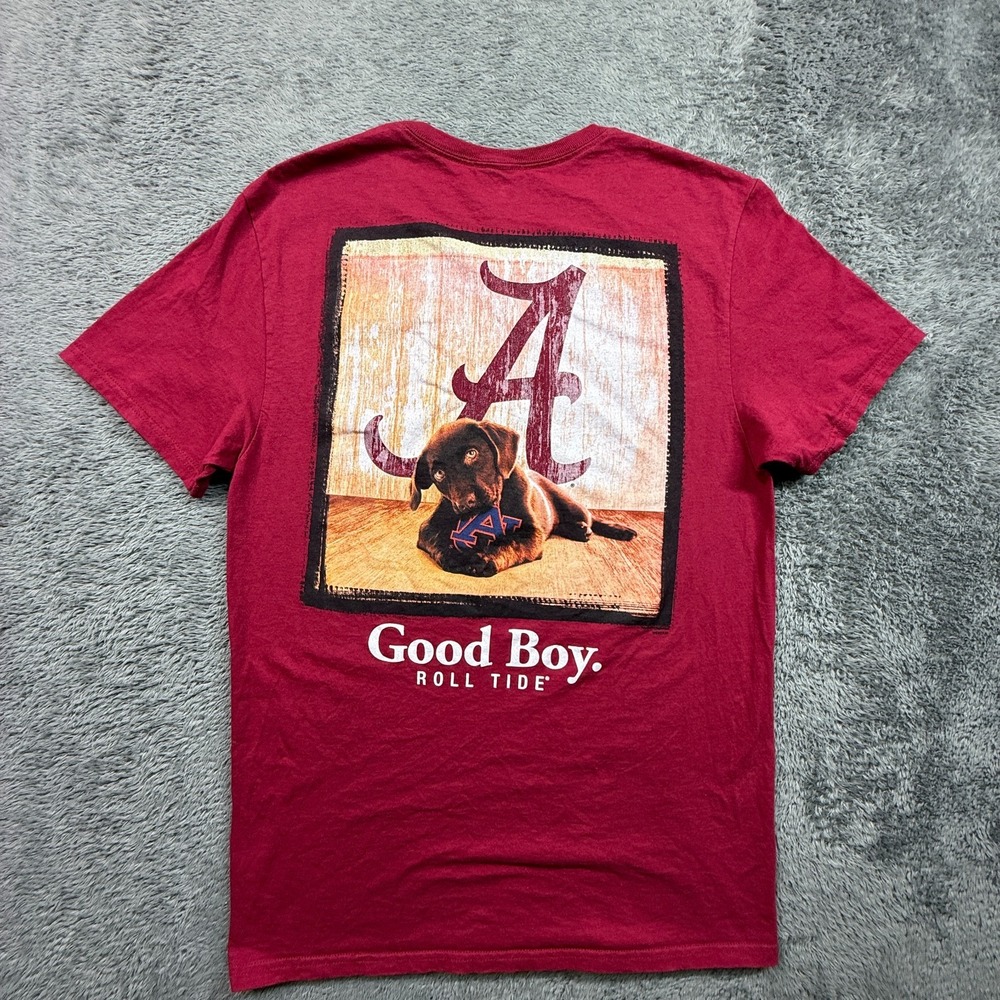 Alabama Crimson Roll Tide Good Boy Dog Shirt Mans Best Friend The Victory M
